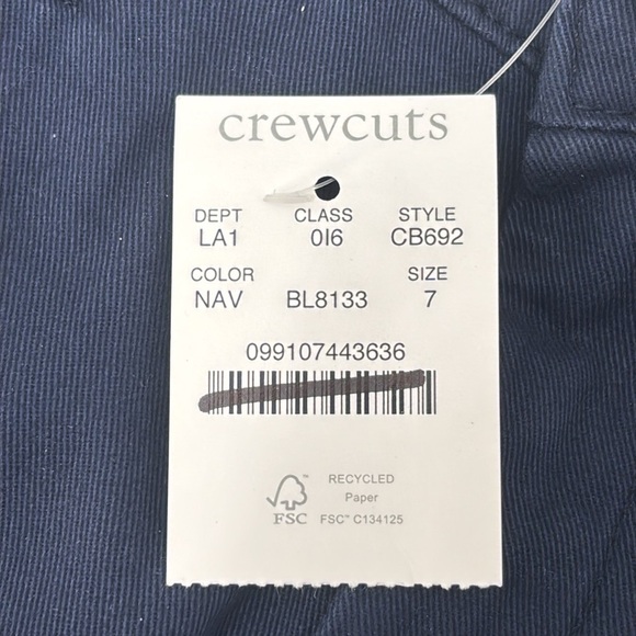 Crewcuts Kids' classic-fit stretch chino pant in navy size 7 NWT CB692 - Picture 9 of 15